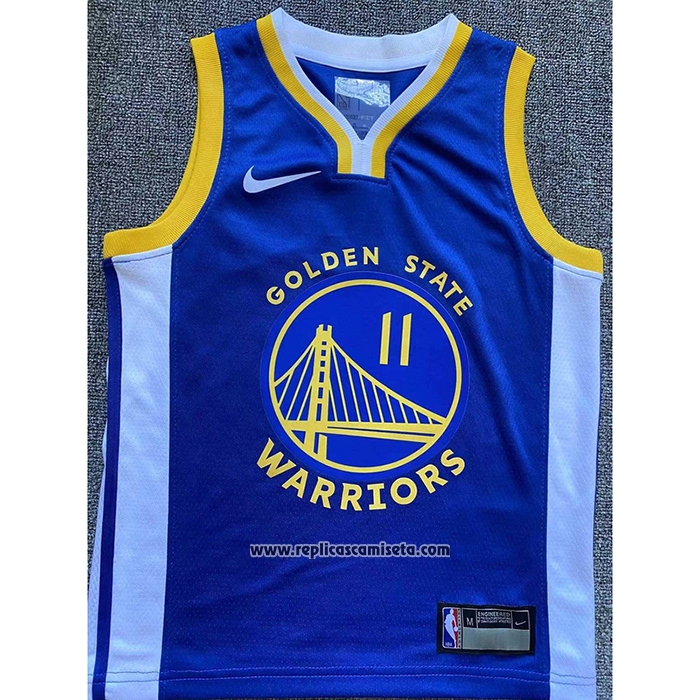 Camiseta Nino Golden State Warriors Klay Thompson #11 Icon Azul